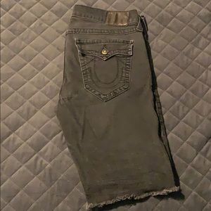 Men’s size 38 cut off True Religion Jean shorts